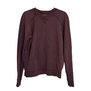 Pact‎ Organic Cotton Crew Neck Sweatshirt Men's Size M Purple Casual Travel